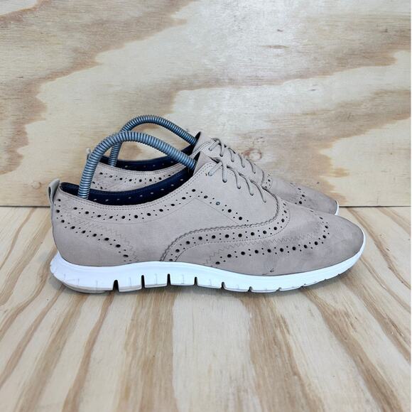 Cole Haan - ZeroGrand - Oxford Sneakers - Beige - Women's - 9B - W06492 - Picture 1 of 9